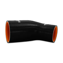 Load image into Gallery viewer, Mishimoto Mishimoto Silicone Reducer Coupler 45 Degree 3in to 3.5in - Black