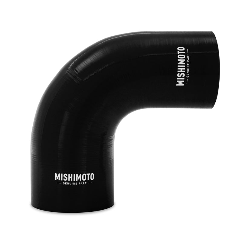 Mishimoto Mishimoto Silicone Reducer Coupler 90 Degree 3.5in to 4in - Black