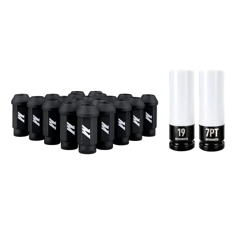 Mishimoto Mishimoto Steel Locking Lug Nuts M14x1.5 20pc Set Black