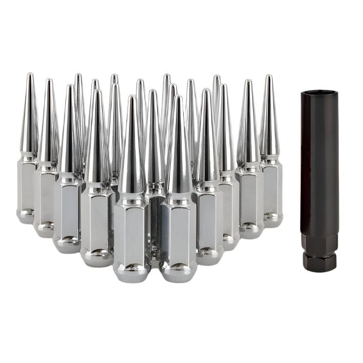 Mishimoto Mishimoto Steel Spiked Lug Nuts M12x1.5 20pc Set - Chrome