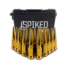 Load image into Gallery viewer, Mishimoto Mishimoto Steel Spiked Lug Nuts M12x1.5 20pc Set - Gold