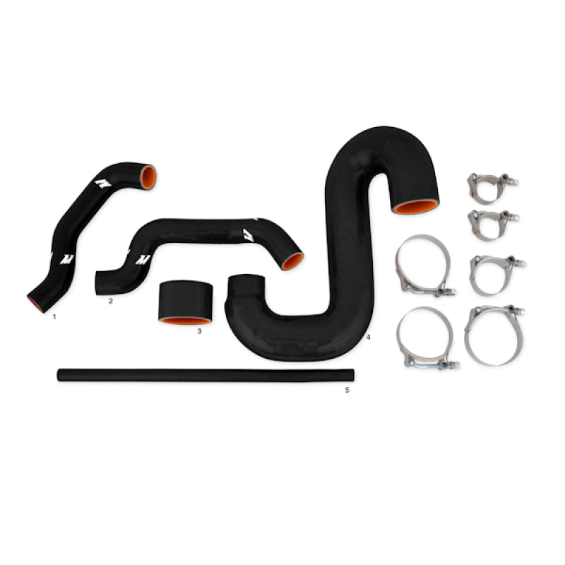 Mishimoto Mishimoto Subaru 02-07 WRX/04-07 STi Top-Mount Intercooler Kit - Powder Coated Silver & Black Hoses