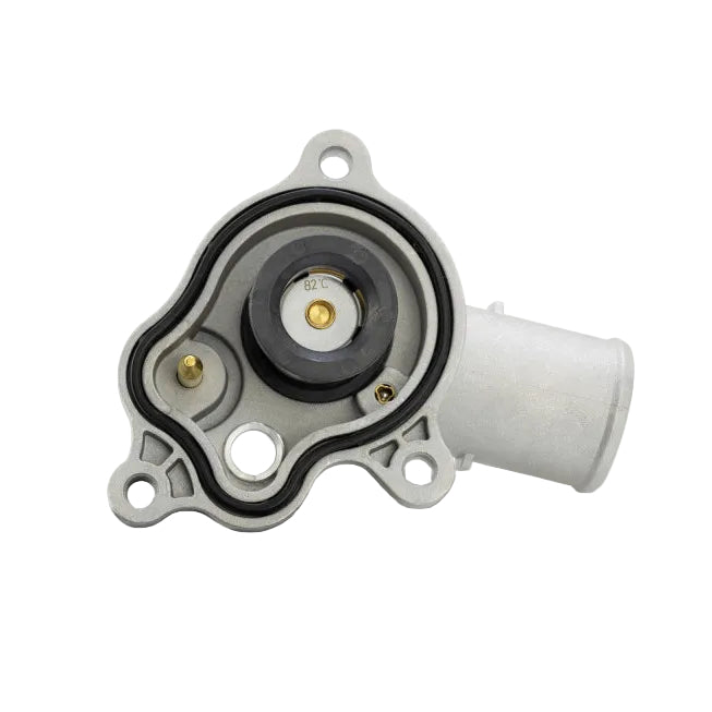 Mishimoto low-temp thermostat with aluminum housing bottom view