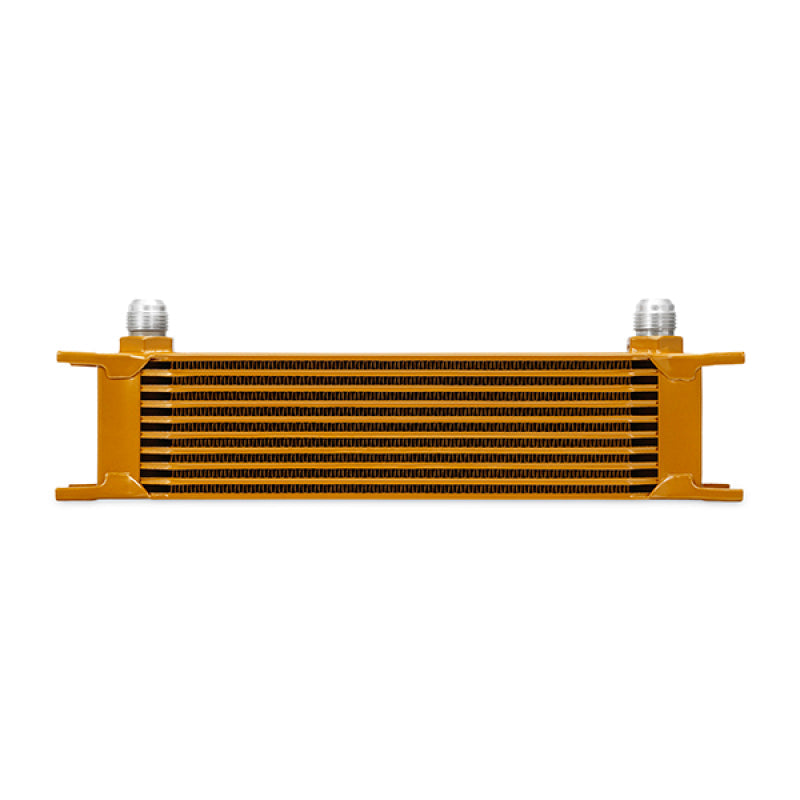 Mishimoto Mishimoto Universal 10 Row Oil Cooler - Gold
