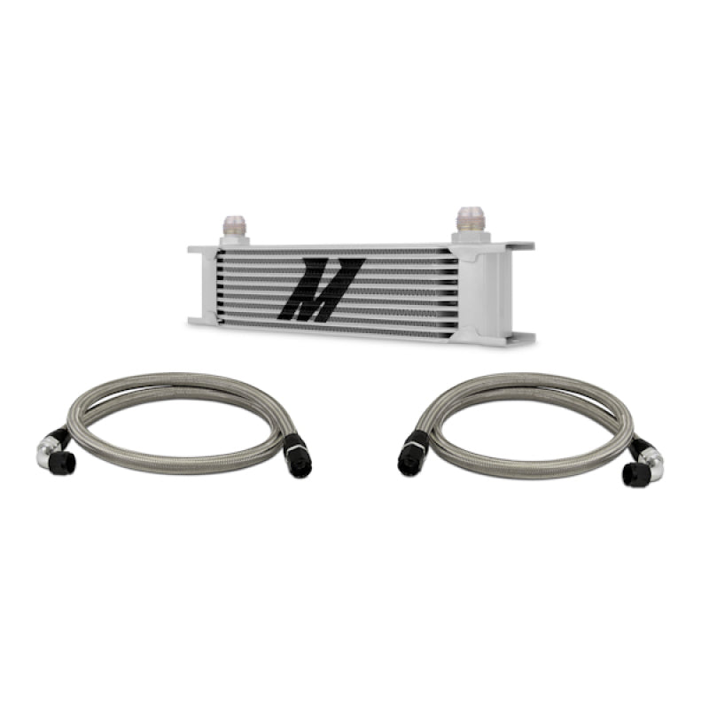 Mishimoto Mishimoto Universal 10 Row Oil Cooler Kit (Metal Braided Lines)