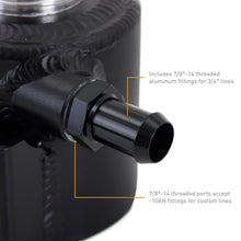 Load image into Gallery viewer, Mishimoto Mishimoto Universal Aluminum Coolant Expansion Tank - Black