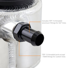Load image into Gallery viewer, Mishimoto Mishimoto Universal Aluminum Coolant Expansion Tank - Brushed