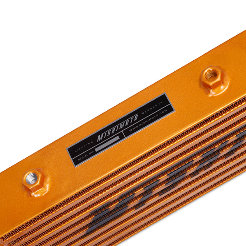 Mishimoto Mishimoto Universal Gold Z Line Intercooler Overall Size: 28x8x3 Core Size: 21x6x2.5 Inlet / Outlet