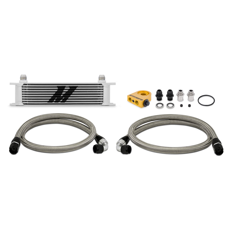 Mishimoto Mishimoto Universal Thermostatic 10 Row Oil Cooler Kit - Silver