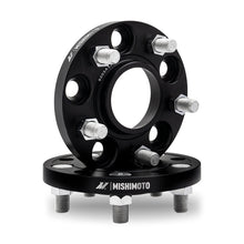 Load image into Gallery viewer, Mishimoto Mishimoto Wheel Spacers - 5x114.3 - 66.1 - 25 - M12 - Black