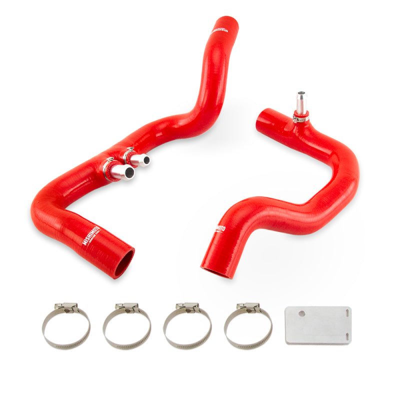 Mishimoto MMHOSE-JLP-18ARD red silicone hose kit full view