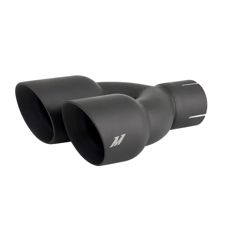 Mishimoto dual offset exhaust tip full view