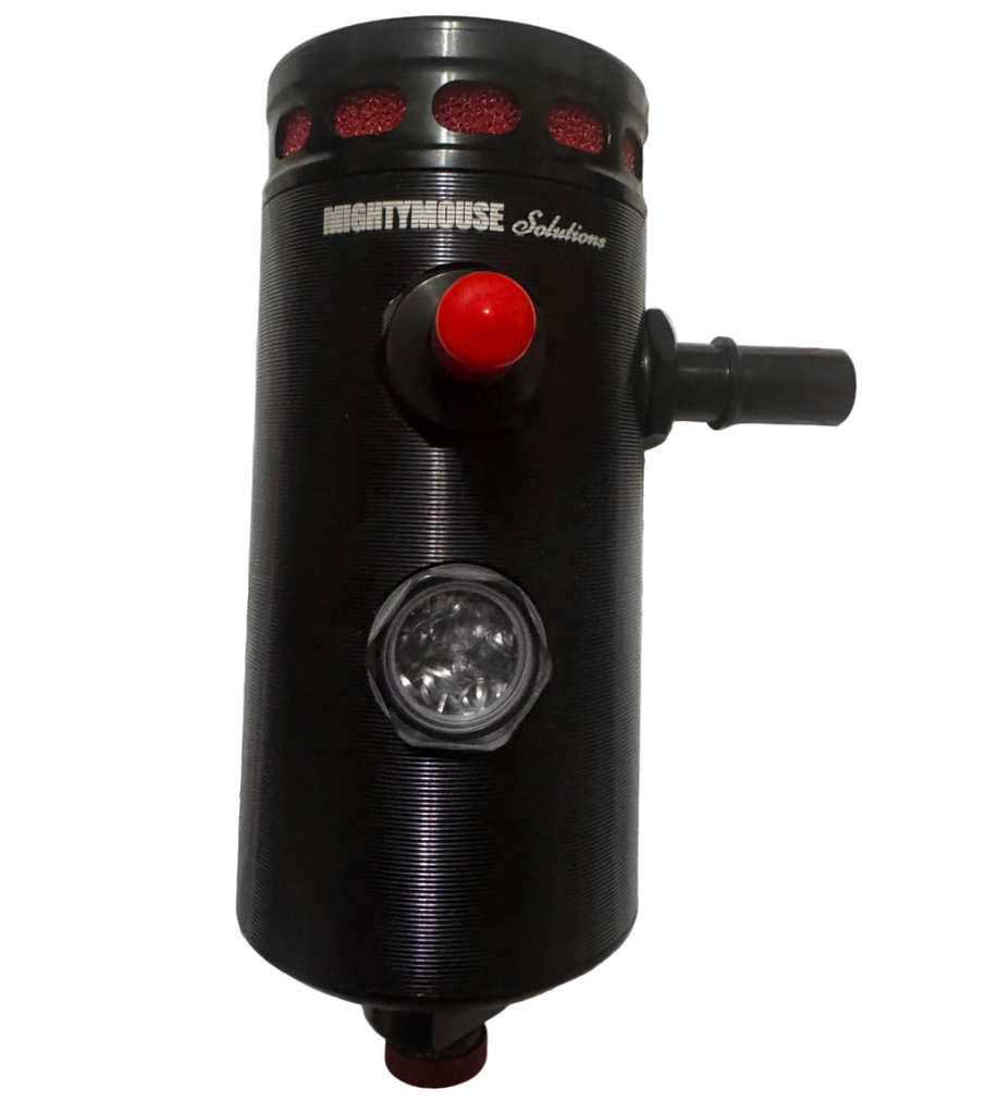 Close-up of Quick Connect fittings and billet aluminum body