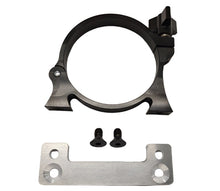 Load image into Gallery viewer, Close-up of black anodized hinged billet clamp