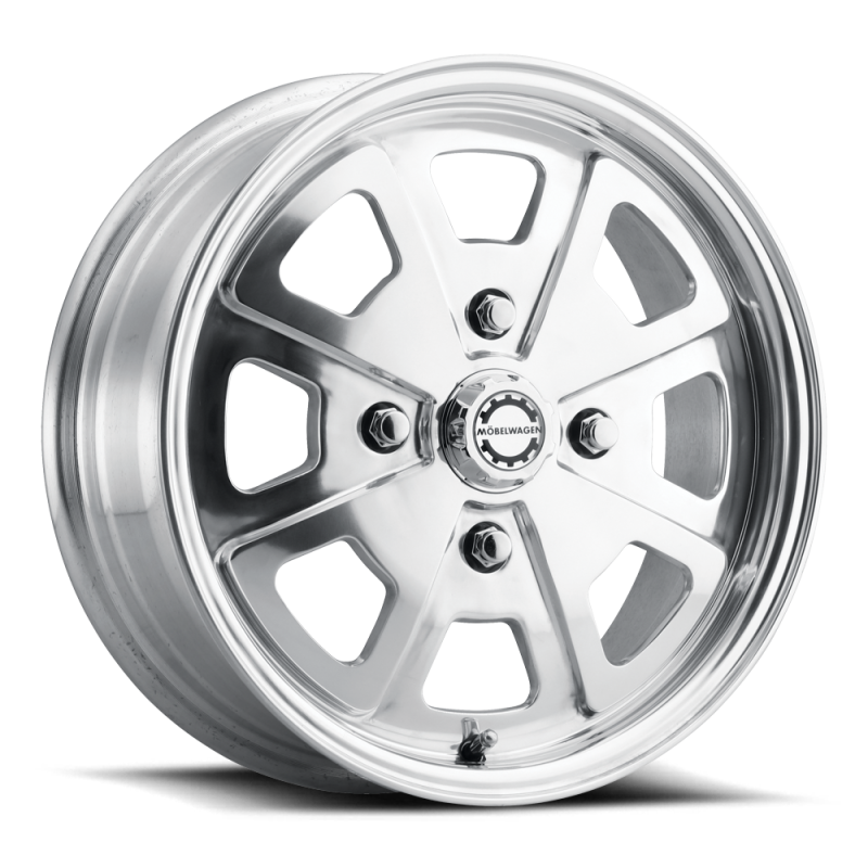 Mobelwagen MW-730P Schnell 15x5.5in / 4x130 BP / 35mm Offset / 79.1mm Bore - Polished Wheel-Wheels - Cast-Mobelwagen-682108280111-