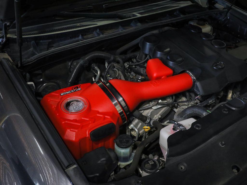 Momentum GT Red Edition Cold Air Intake System w/ Pro DRY S Filter Toyota FJ Cruiser 07-23 V6-4.0L aFe AFE50-70095DR