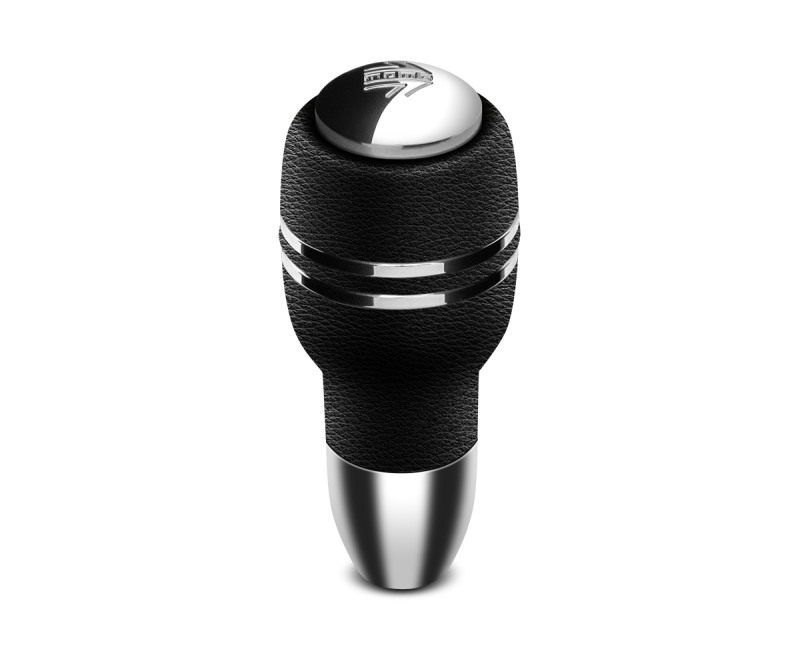 Momo Automatico Shift Knob - Black Leather, Chrome Insert - Black Ops Auto Works