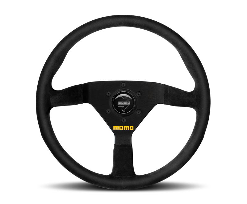 Momo MOD78 Steering Wheel 350 mm -  Black Suede/Black Spokes - Black Ops Auto Works