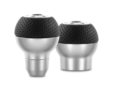 Load image into Gallery viewer, Momo Race Shift Knob - Aluminum, Black Airleather Insert - MOMO ALUAIR