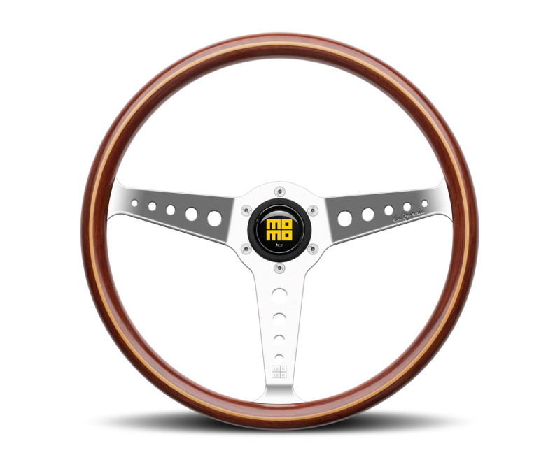 Momo California Wood Steering Wheel 360 mm - Mahogany Wood/Pol Spokes - MOMO CAL36WD0P