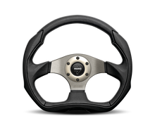 Load image into Gallery viewer, Momo Eagle Steering Wheel 350 mm - Black Leather/Anth Spokes - MOMO EAG35BK0S