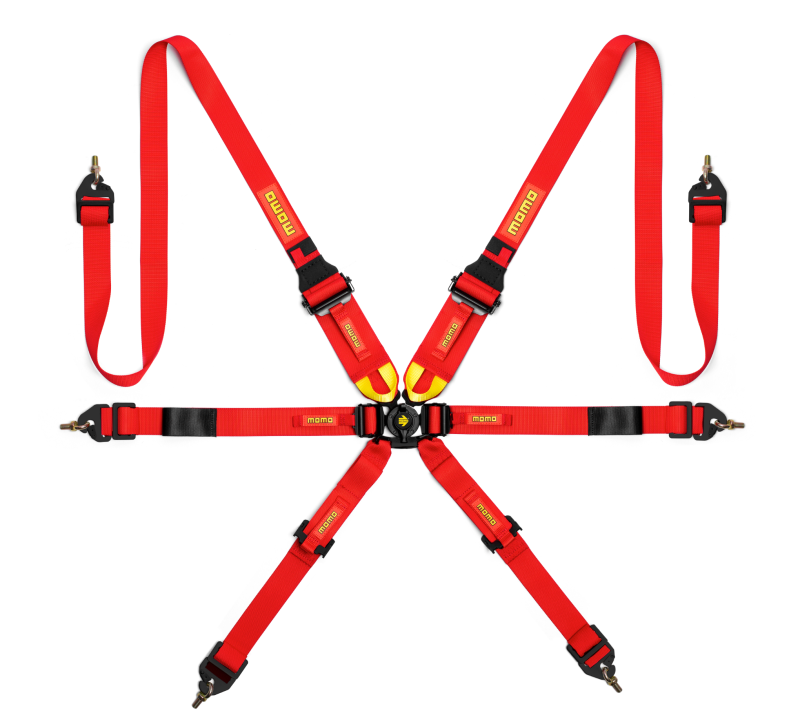 Momo Int. Camlock 6pt Clip In Restraint-Red - MOMO MO1255120001