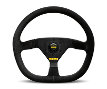Load image into Gallery viewer, Momo MOD88 Steering Wheel 350 mm -  Black Suede/Black Spokes - MOMO R1988/35S
