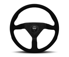 Load image into Gallery viewer, Momo Montecarlo Alcantara Steering Wheel 350 mm - Black/Black Stitch/Black Spokes - Black Ops Auto Works