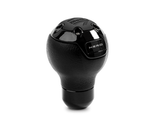 Load image into Gallery viewer, Momo Nero Shift Knob - Tall Black Leather, Black Chrome Insert - Black Ops Auto Works