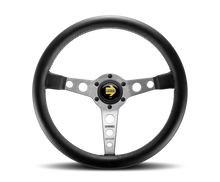 Load image into Gallery viewer, Momo Prototipo Steering Wheel 350 mm - Black Leather/Wht Stitch/Brshd Spokes - Black Ops Auto Works