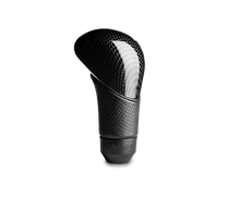 Load image into Gallery viewer, Momo Shadow Shift Knob - Black Airleather, Carbon Effect Insert - Black Ops Auto Works