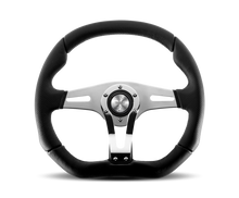 Load image into Gallery viewer, Momo Trek RSteering Wheel - Trek R/350 mm mmeter -  Black AirLeather/Brshd Al Spokes - Black Ops Auto Works