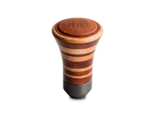 Load image into Gallery viewer, Momo Trofeo Heritage Shift Knob - Tall Wood, Layered Mahogany and Beechwood, Leather Insert Top - Black Ops Auto Works