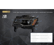 Load image into Gallery viewer, Morimoto XB LED Headlights: Jeep Grand Cherokee (14-22 / Gen II / Set)