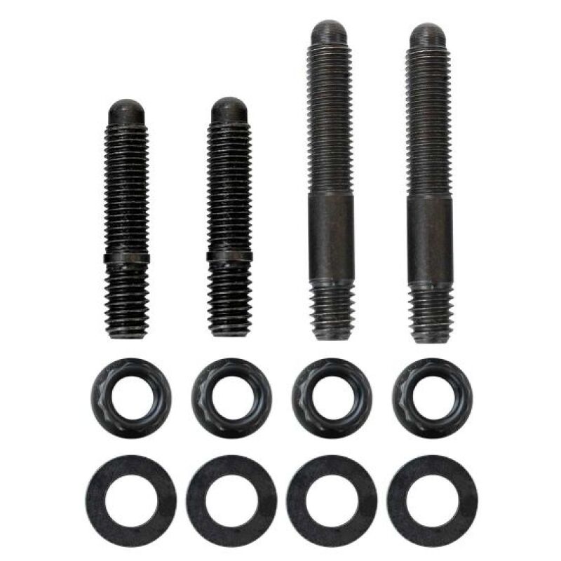 Moroso Moroso 2PC 5/16in-24 x 1.625in & 2 PC 5/16in-24 X 2.0in Long 12-Point Nuts Carb Stud Kit w/Bracket
