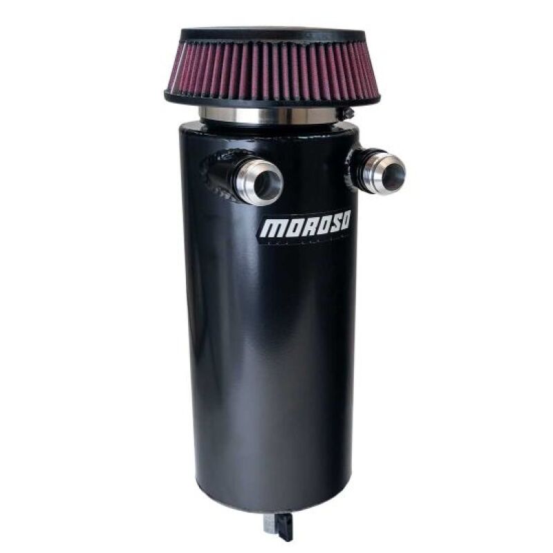 moroso-6in-diameter-dual-16an-inlet-aluminum-breather-tank-catch-can-black-moroso