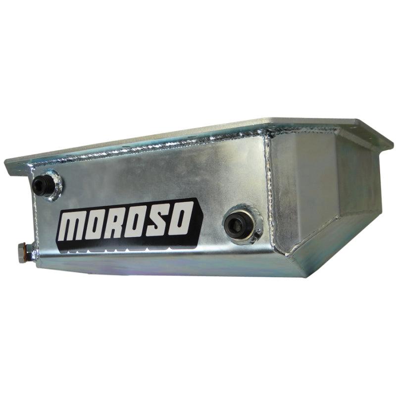 Moroso Acura/Honda K Series (Notched) Road Race Baffled Wet Sump Extra Capacity 5.5in Steel Oil Pan - Black Ops Auto Works