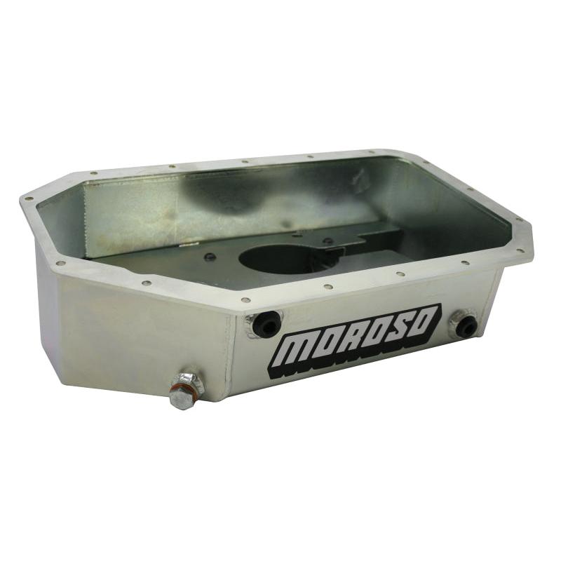 Moroso Acura/Honda K Series Swap Road Race Baffled Extra Capacity 5.5in Steel Oil Pan - Black Ops Auto Works