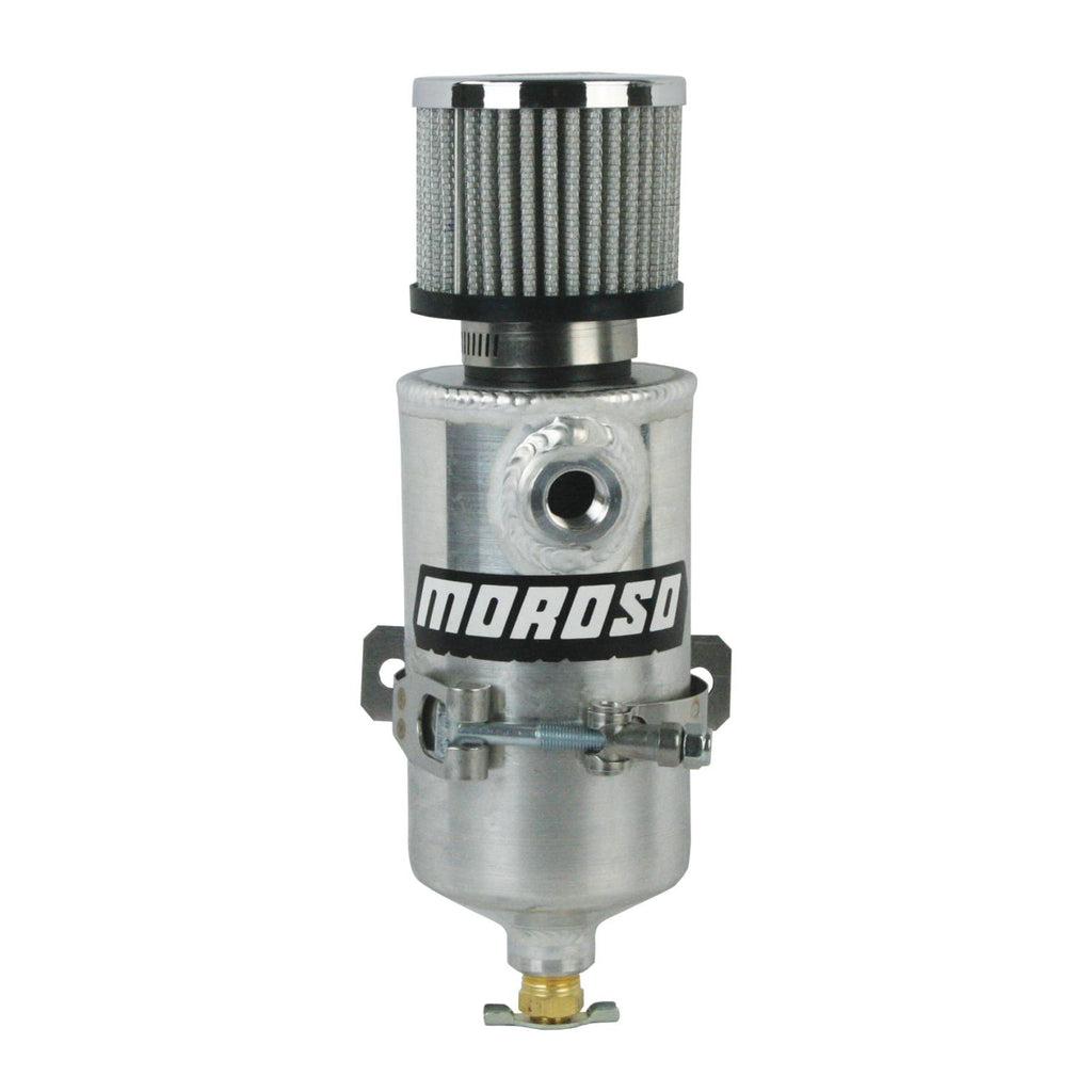 Moroso Breather Tank/Catch Can - Two 3/8 NPT Female Fittings - Aluminum - Black Ops Auto Works