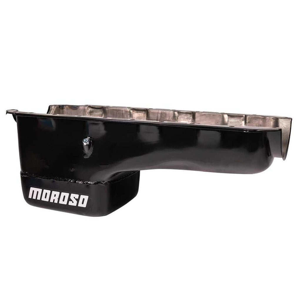 MOROSO 1962-'67 Chevy II, V8 Vega/Monza and 1955-'57 Chevy. Oil Pan, Steel, Black Powder Coat