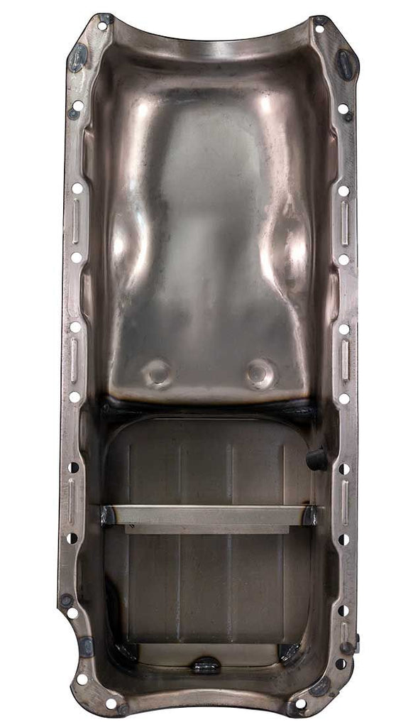 MOROSO Oil Pan, Steel, Black Powder Coat, Street Performance, Deep Sump. 