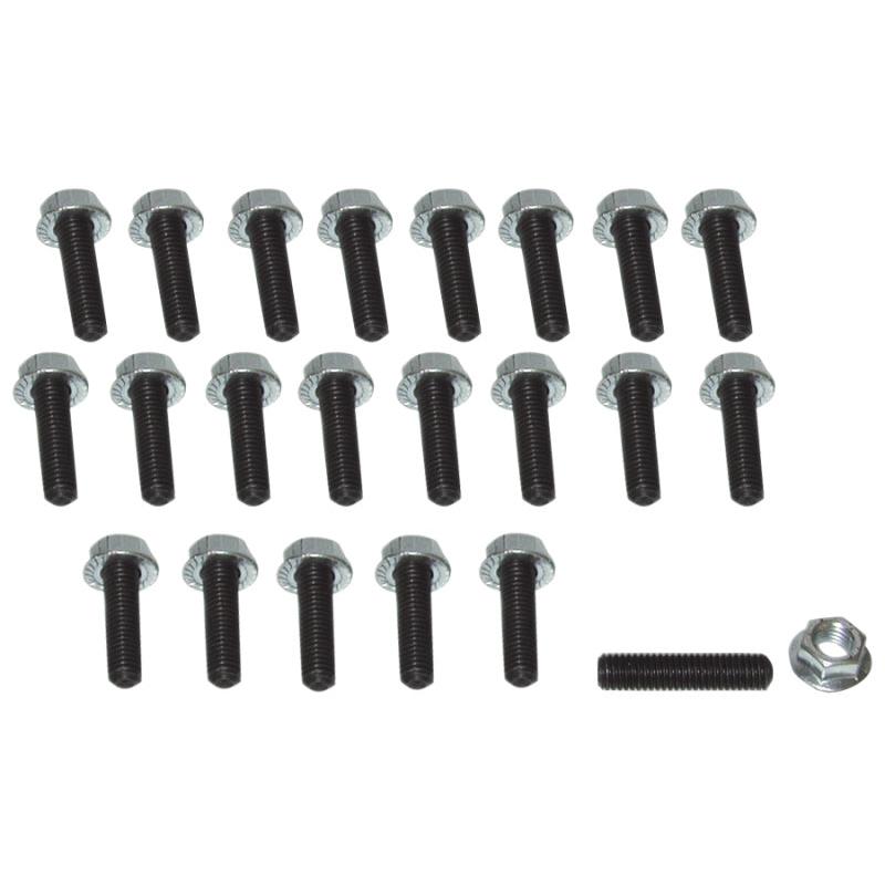 Moroso Honda/Acura/Mazda Rotary/Dodge Neon/Toyota MR2 Oil Pan Stud Kit - 6mm - Steel - Set of 22 - Black Ops Auto Works
