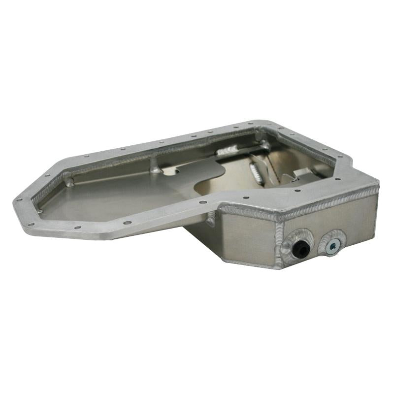 Moroso Mitsubishi Evo 10 (w/Factory AC) Road Race Baffled Extra Capacity Aluminum Oil Pan - Black Ops Auto Works