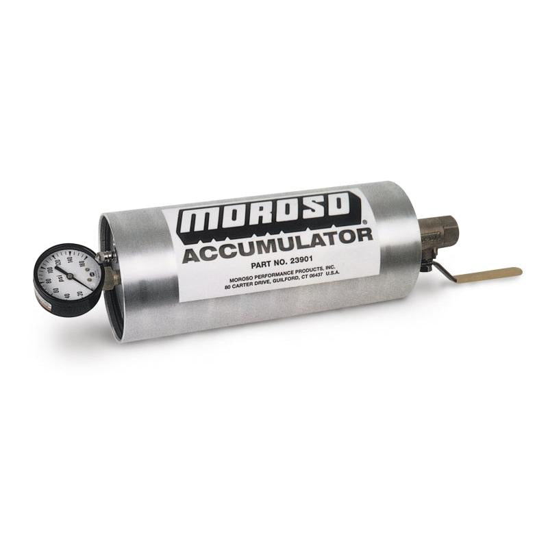 Moroso Oil Accumulator - 1.5 Quart - 10in x 4.25in - Black Ops Auto Works