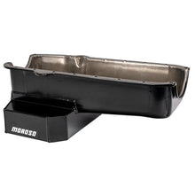 Load image into Gallery viewer, MOROSOOIL PAN, SBC PRE- 80 DRIVER'S SIDE DIPSTICK, CIRCLE TRACK, 7.5 IN. DEEP
