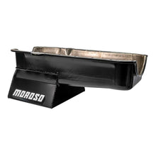 Load image into Gallery viewer, Moroso Pre-80 Chevrolet SBC (w/Driver Side Dipstick) Wet Sump 7qt 8.25in Steel Oil Pan - Black