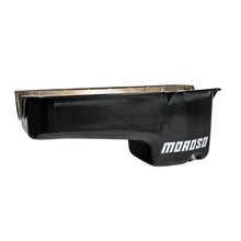 Load image into Gallery viewer, Moroso Pre-80 Chevrolet Small Block (w/Driver Side Dipstick) Wet Sump 6qt 8.25in Steel Oil Pan - Blk