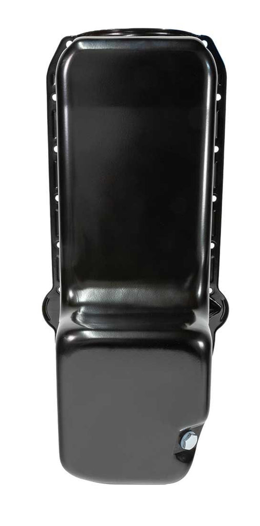 Moroso Pre-80 Chevrolet Small Block (w/Driver Side Dipstick) Wet Sump 6qt 8.25in Steel Oil Pan - Blk