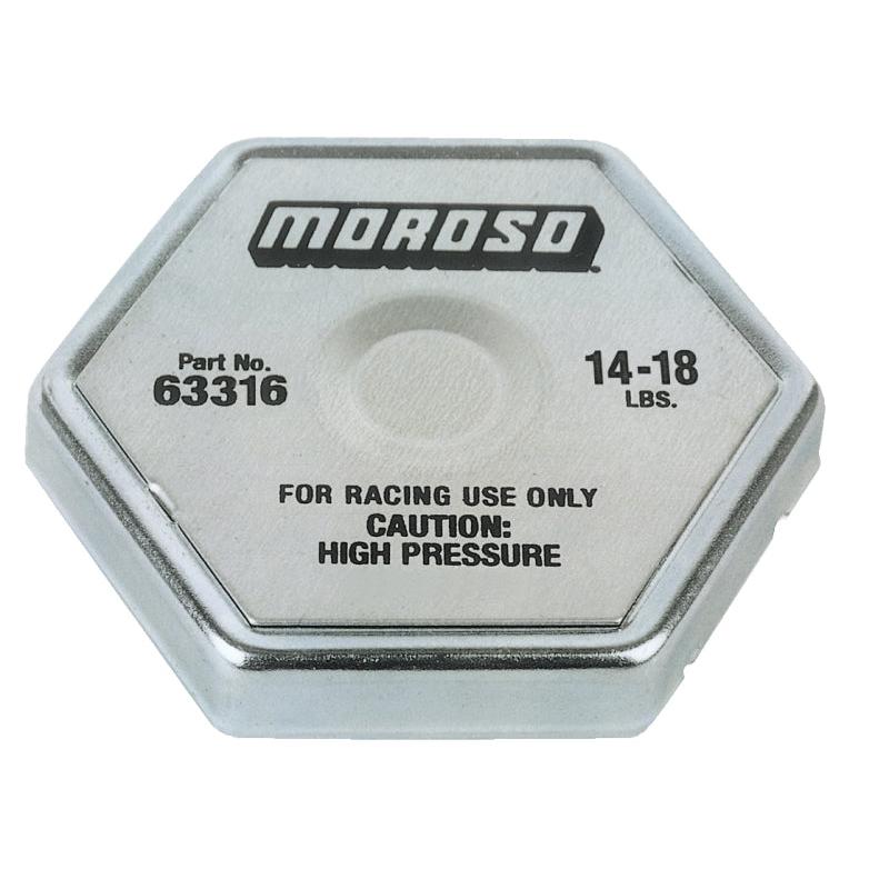 Moroso Racing Radiator Cap - 14-18lbs - Black Ops Auto Works
