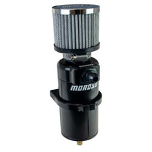 Load image into Gallery viewer, Moroso Single Inlet -8AN Billet Breather Tank Catch Can - Black Moroso MOR85410